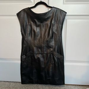 Theory Leather Dress